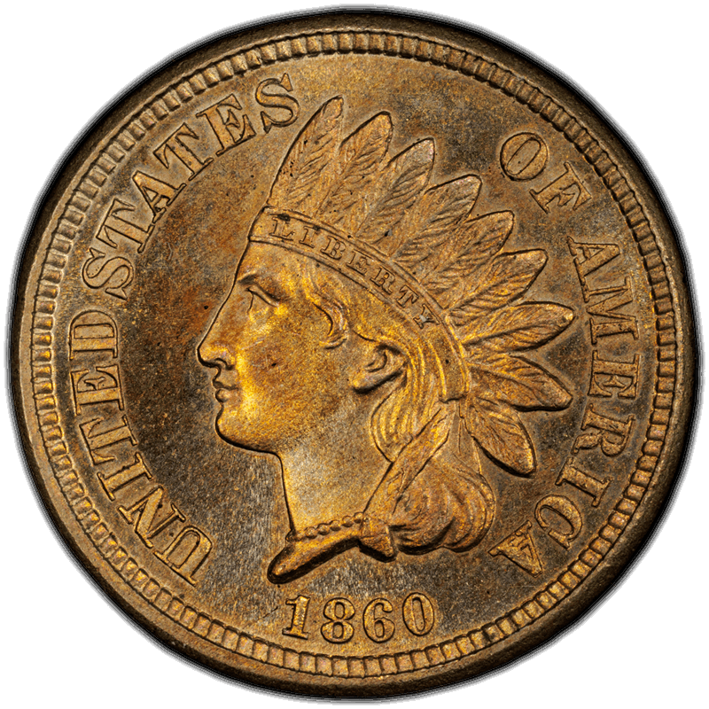 1860 1C PCGS PR 66 CAC