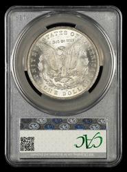 1887 O $1 CAC MS62