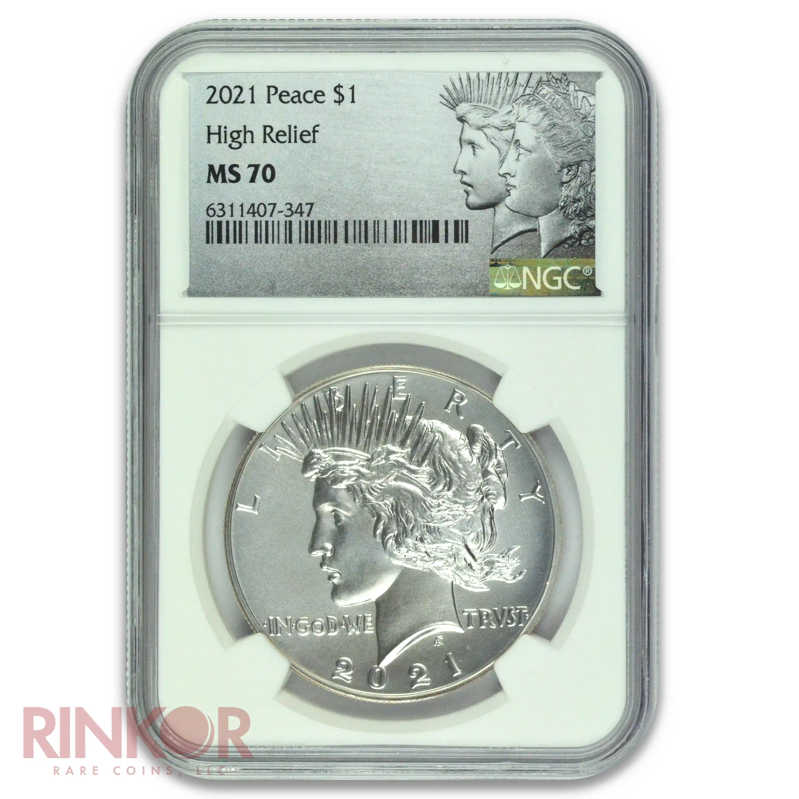 2021 $1 Peace Dollar 100th Anniversary NGC MS 70