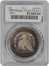 1889 Morgan PCGS CAC PR 64 +