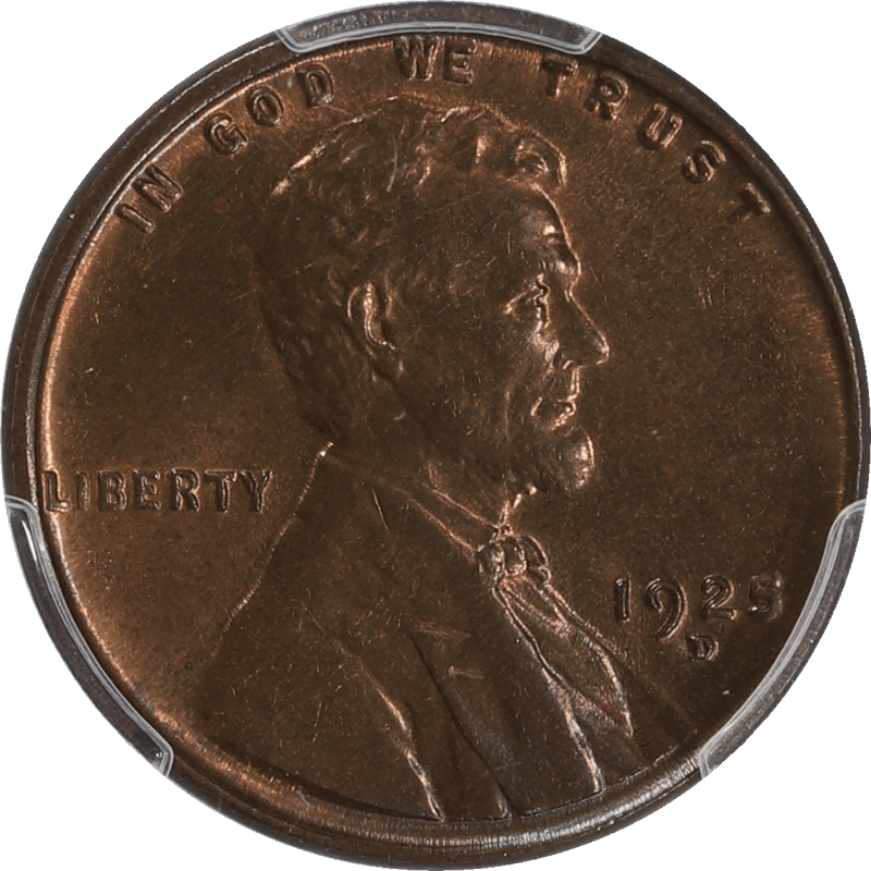 1925-D Lincoln Cent 1C PCGS MS 64 RB