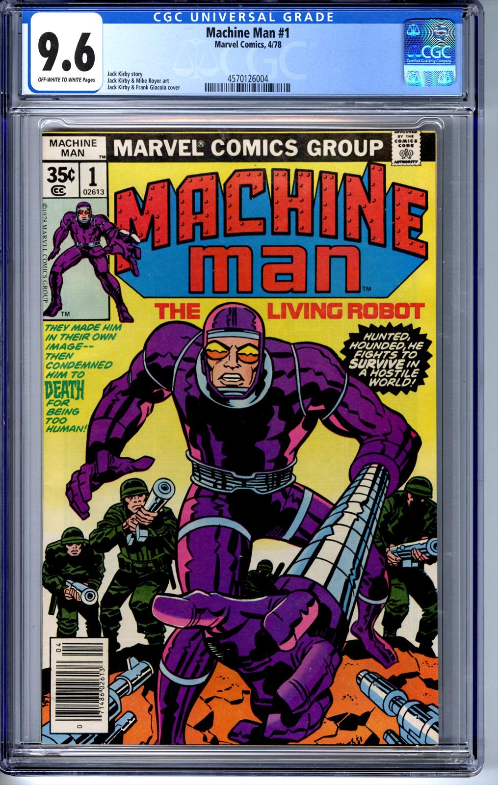 Machine Man #1 CGC 9.6 9.6