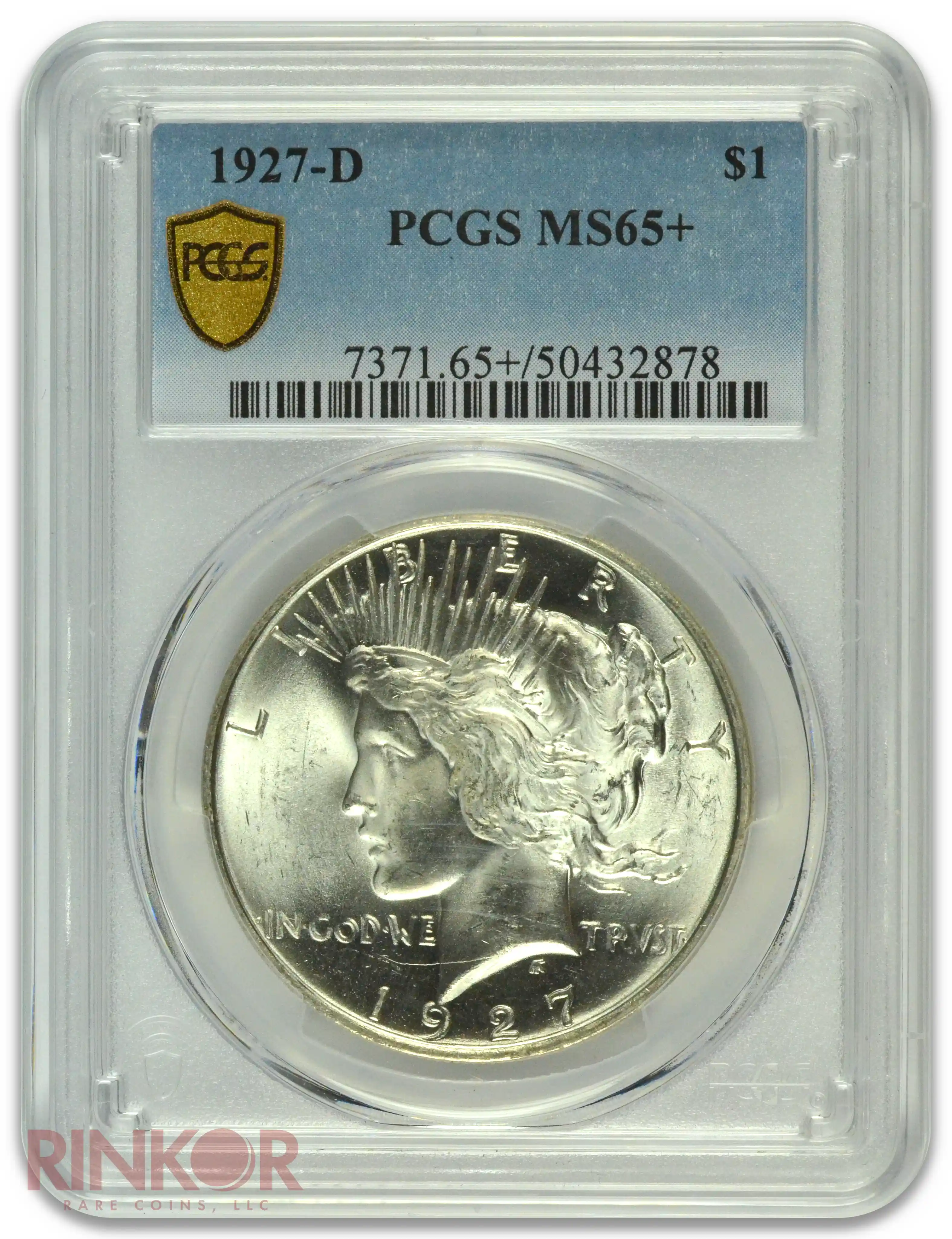 1927-D $1 PCGS MS 65+