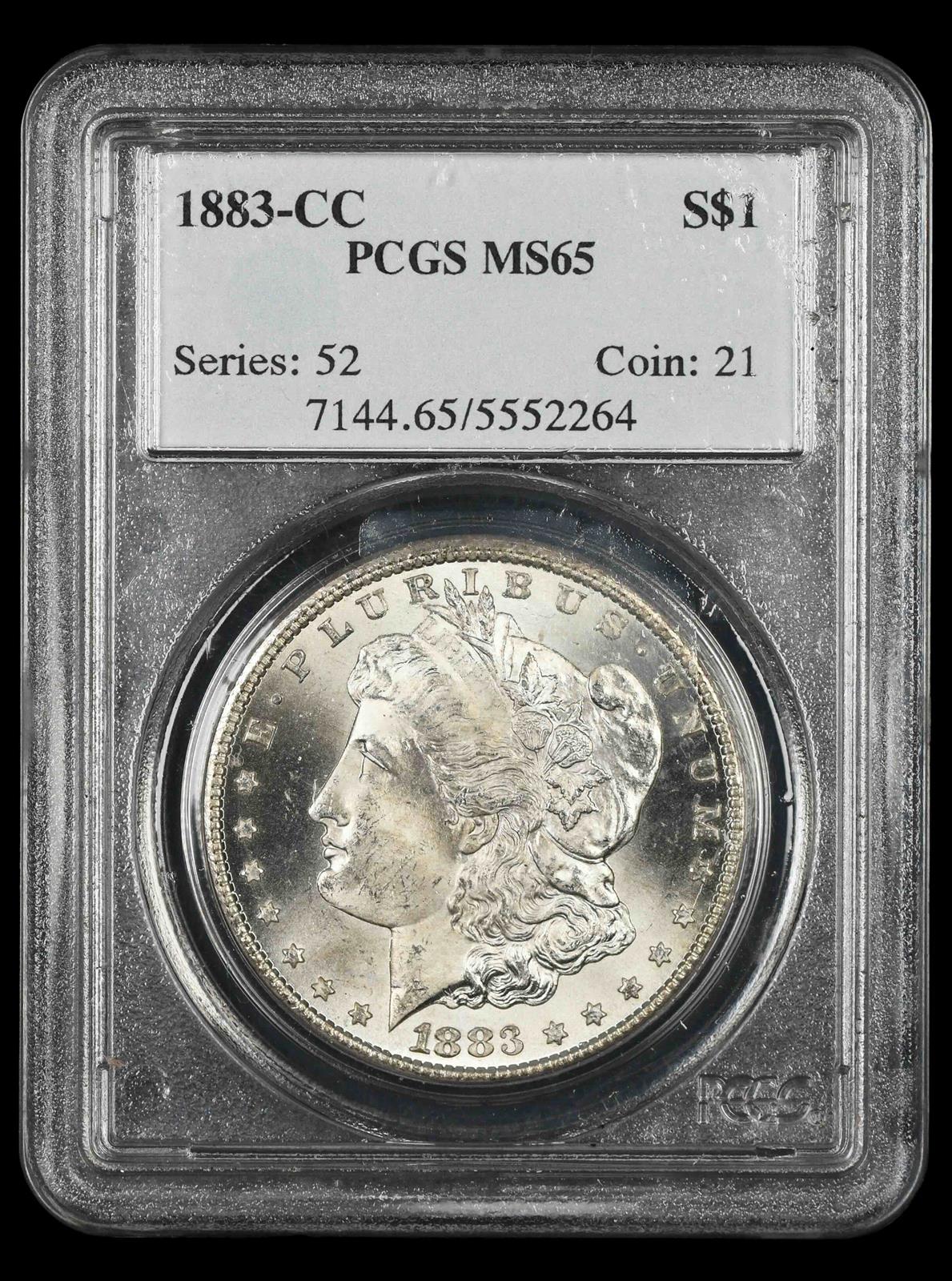 1883-CC $1 PCGS MS 65