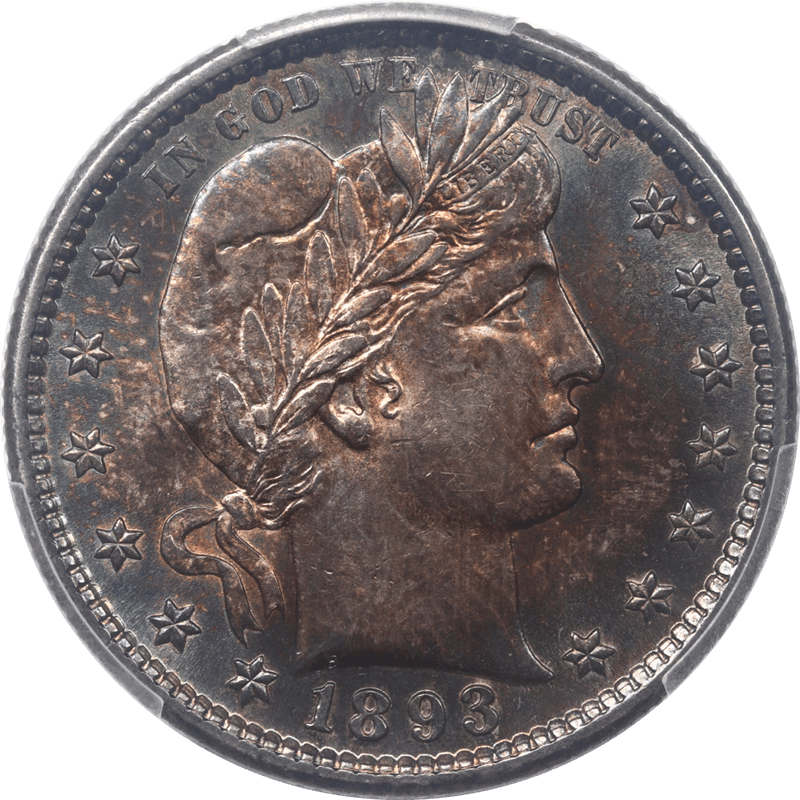 1893-S Barber Quarter 25c PCGS MS62 - Nice Original Coin