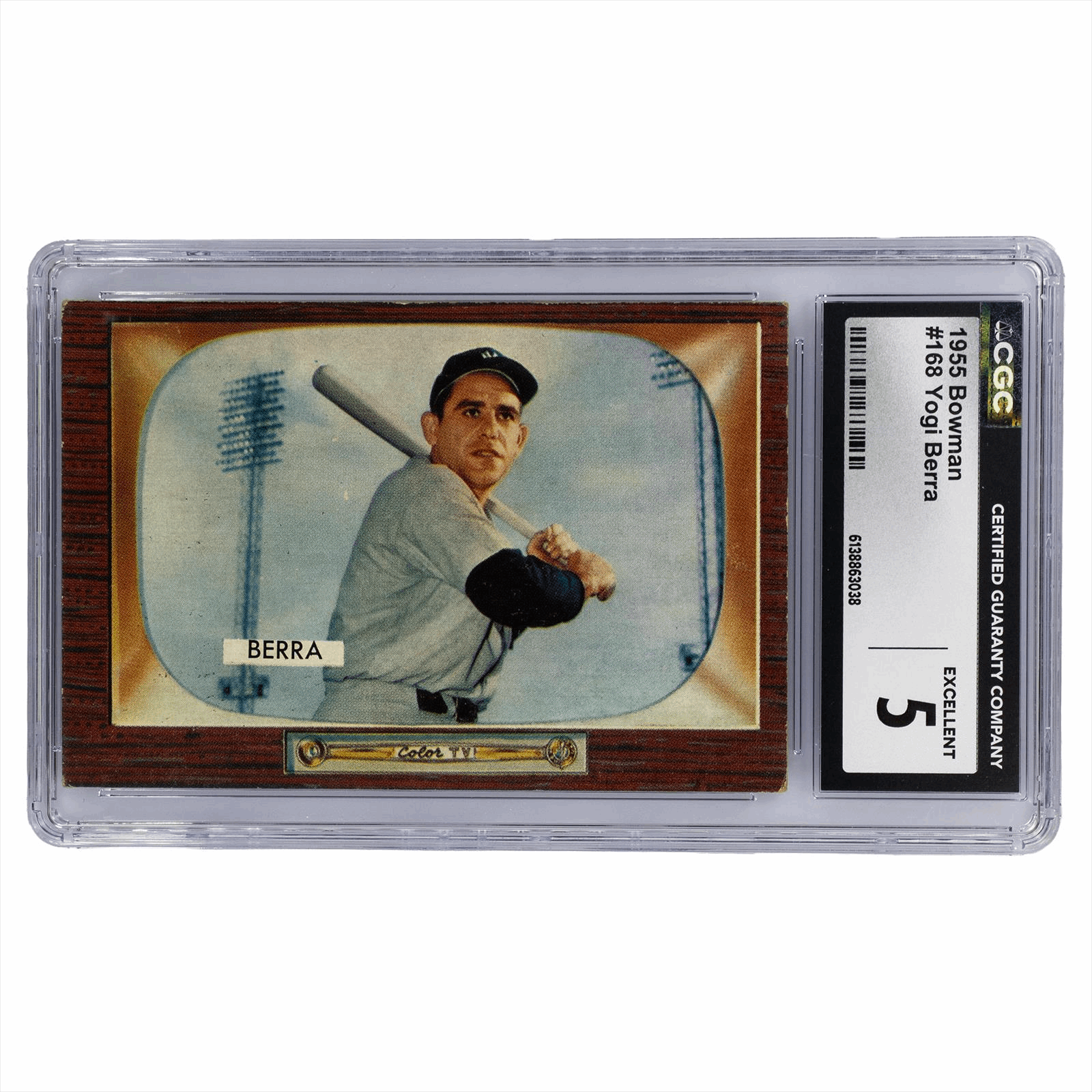 1955 Bowman Yogi Berra #168 CGC EX 5