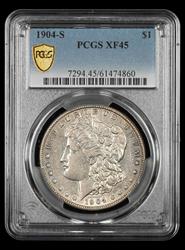 1904 S $1 PCGS  XF45