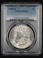1890-O $1 PCGS  MS62