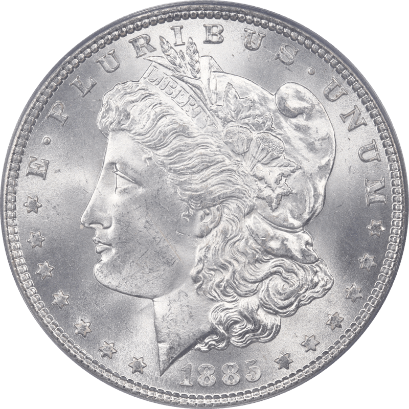 1885 Morgan Silver Dollar $1 PCGS MS65 - Lustrous, PQ+