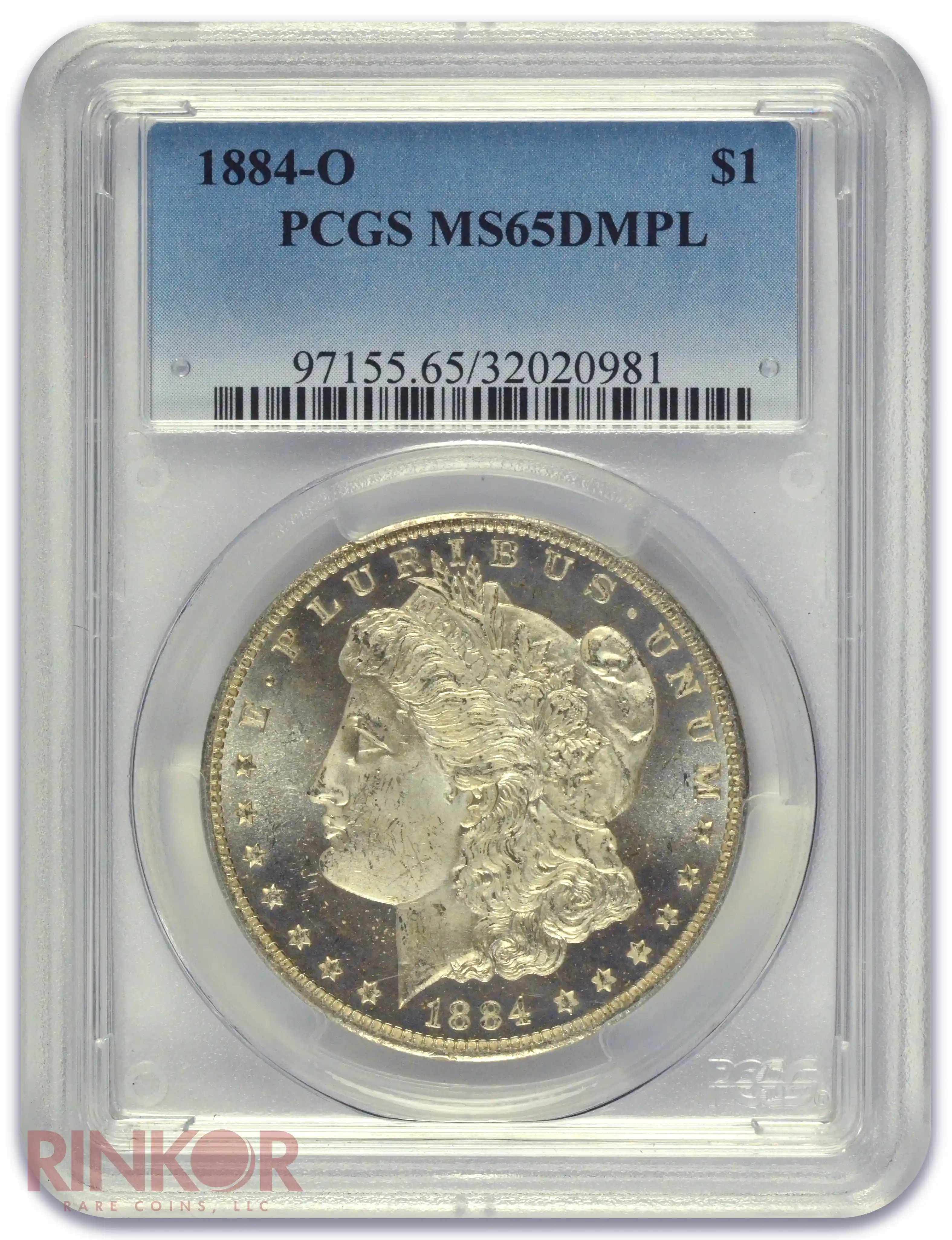 1884-O $1 Morgan Dollar PCGS MS 65 DMPL