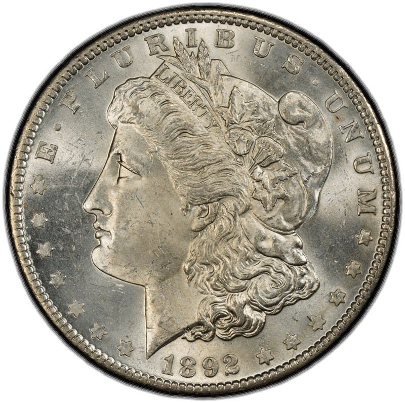 1892 $1 PCGS MS 64 CAC