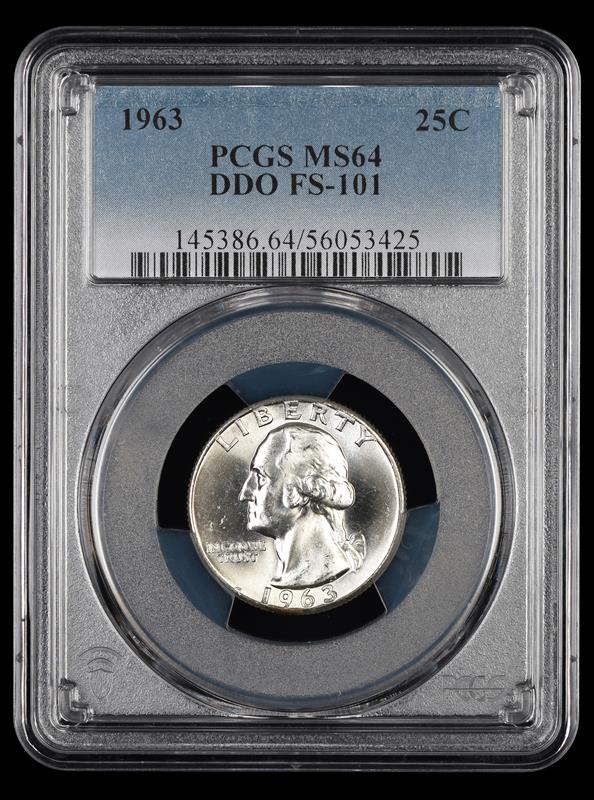 1963 25C DDO FS-101 PCGS MS64