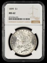 1899 $1 NGC MS 62