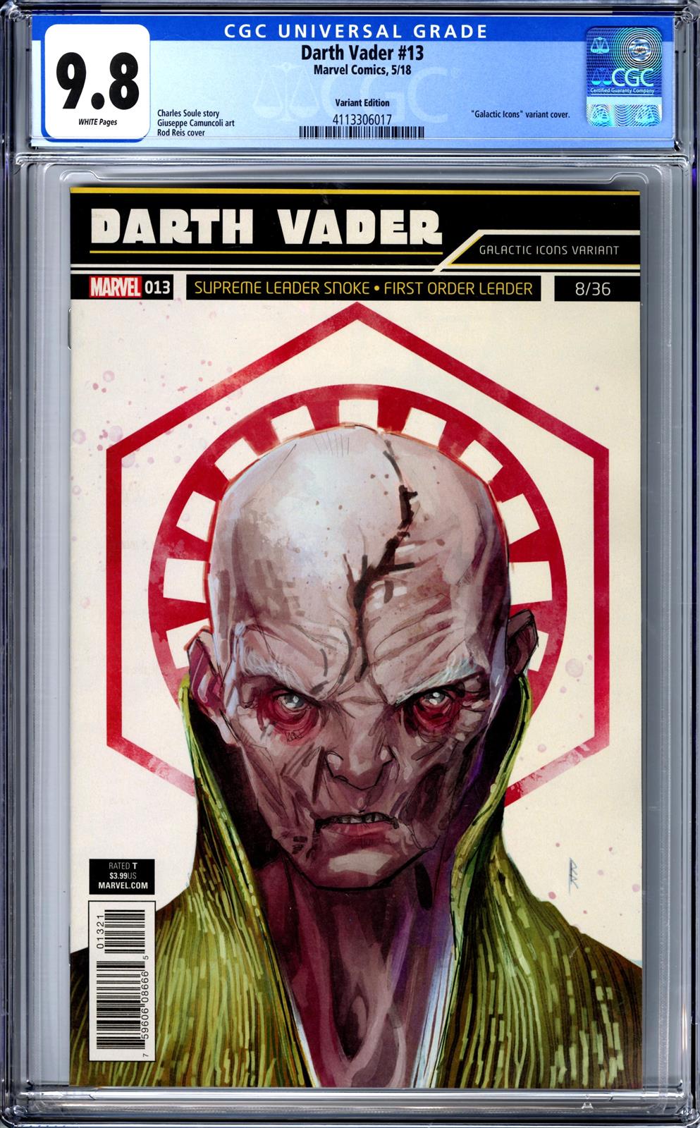 Darth Vader #13 CGC 9.8 Galactic Icons Edition 