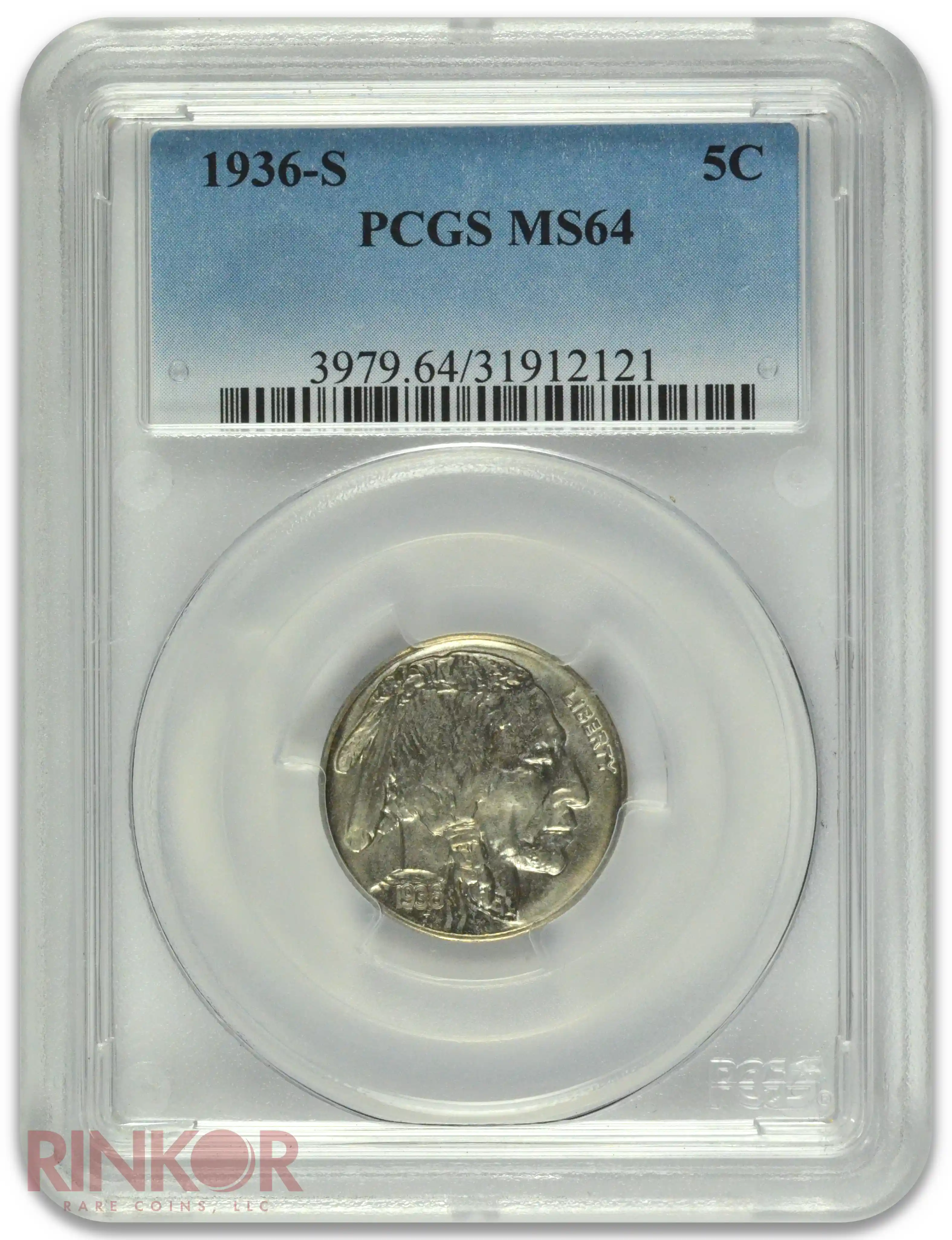 1936-S Buffalo PCGS MS 64