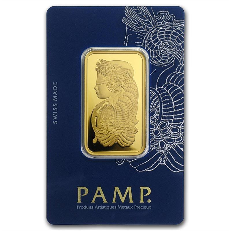 1oz .999 Gold PAMP Suisse Lady Fortuna Bar Sealed in Plastic