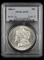 1884-S $1 PCGS AU-53