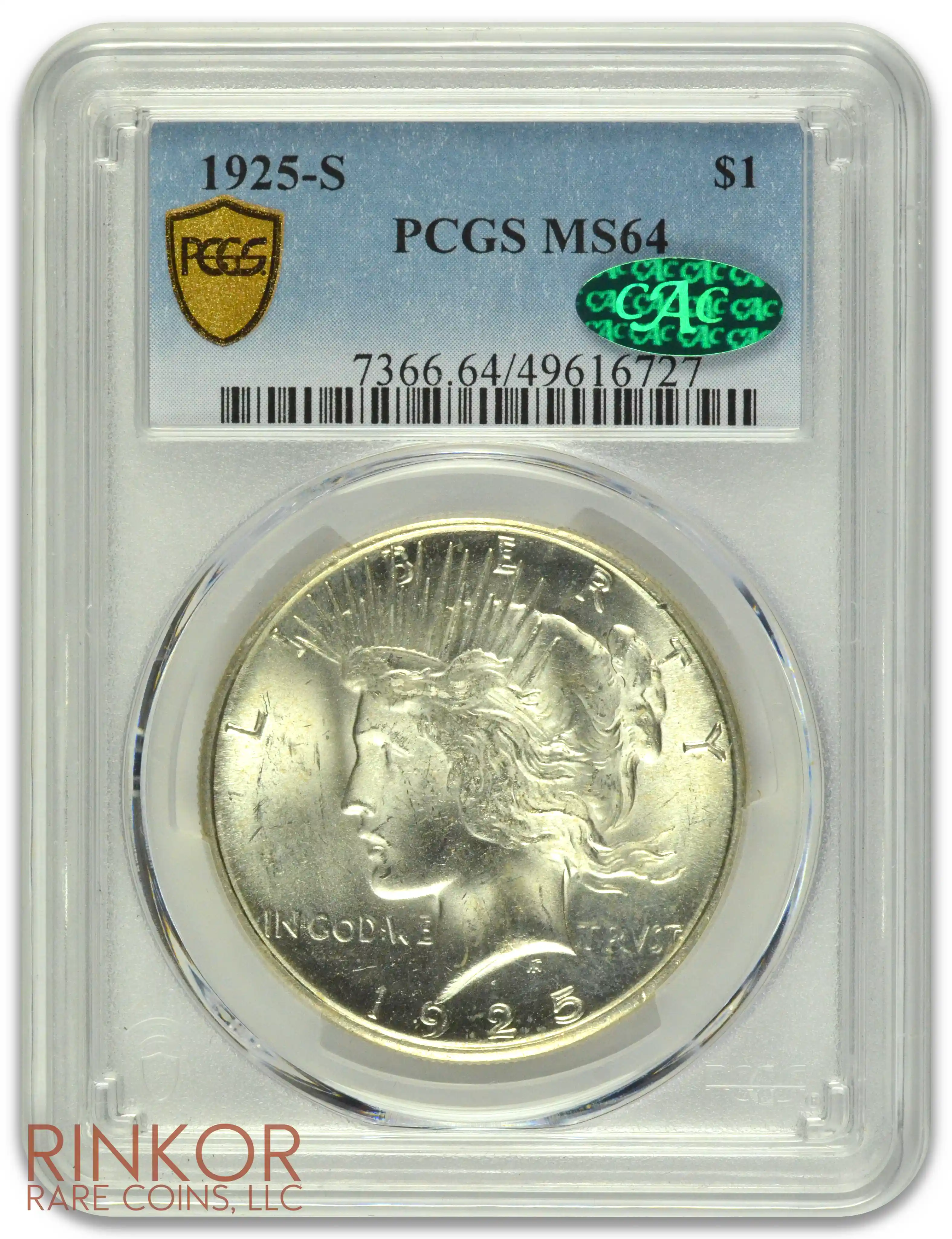 1925-S $1 PCGS