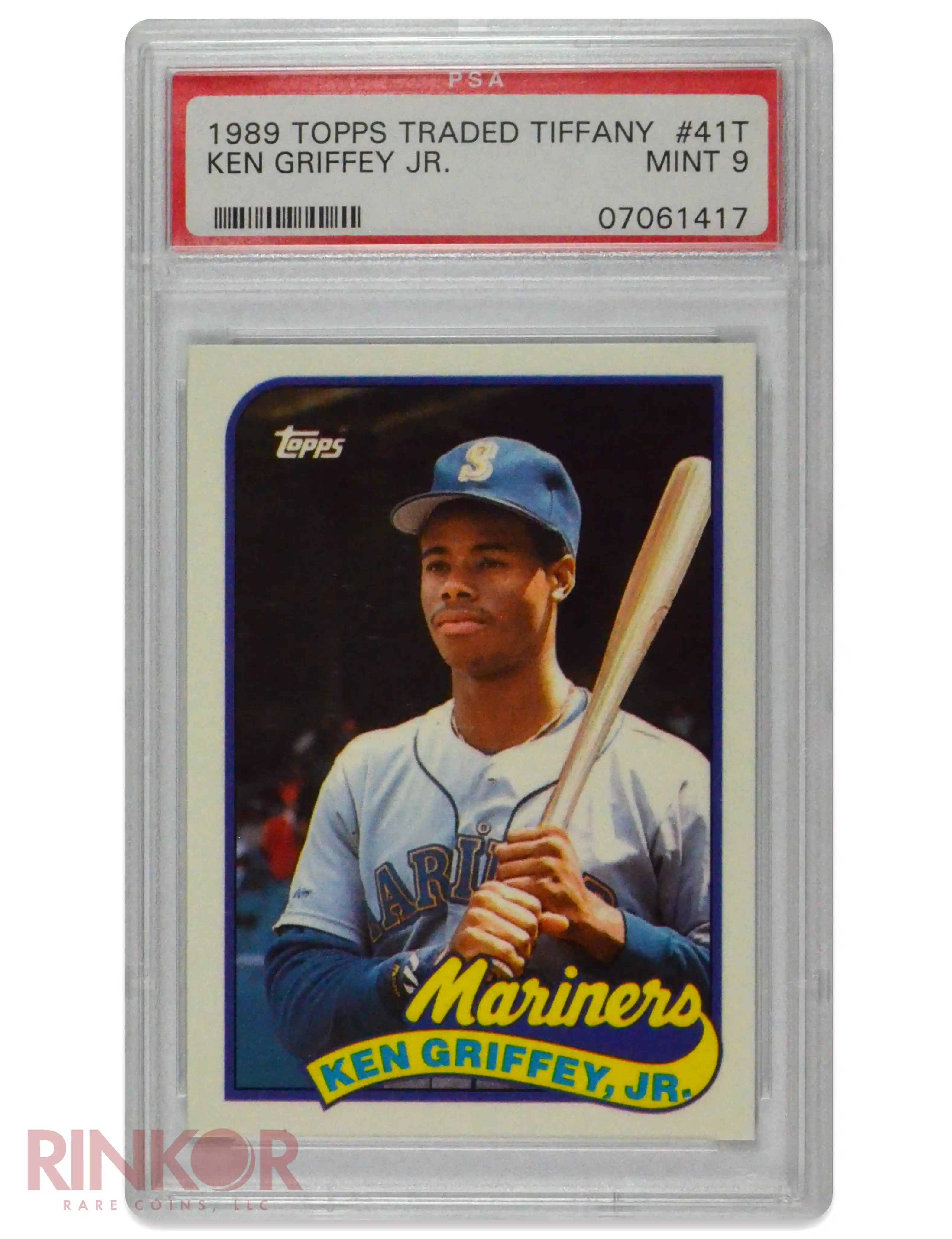 1989 Topps Traded Tiffany Ken Griffey Jr. PSA MINT 9