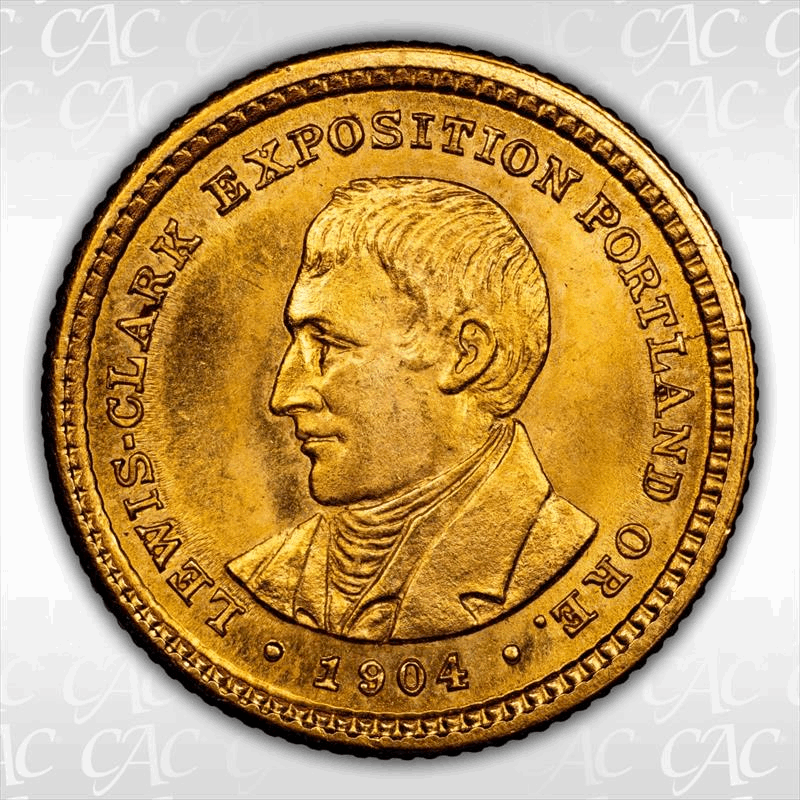 1904 Lewis & Clark G$1 CACG MS 65