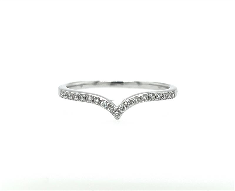 0.14cttw Diamond Stackable Ring in 14k White Gold 