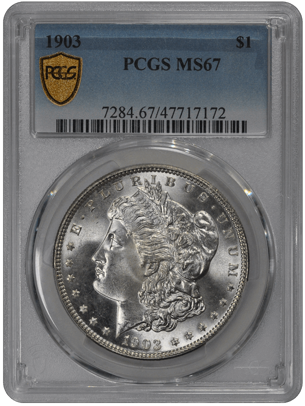 1903 Morgan Dollar S$1 PCGS  #3515-11 MS67
