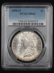 1890 O $1 PCGS MS62 MS62