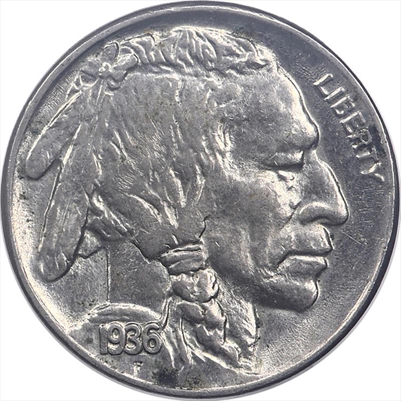 1936 Buffalo Nickel, 5c  Uncirculated - Nice Original Coin 