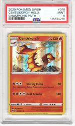 2020 Pokemon SWSH Champions Path Centiskorch Holo #010 PSA MINT 9 