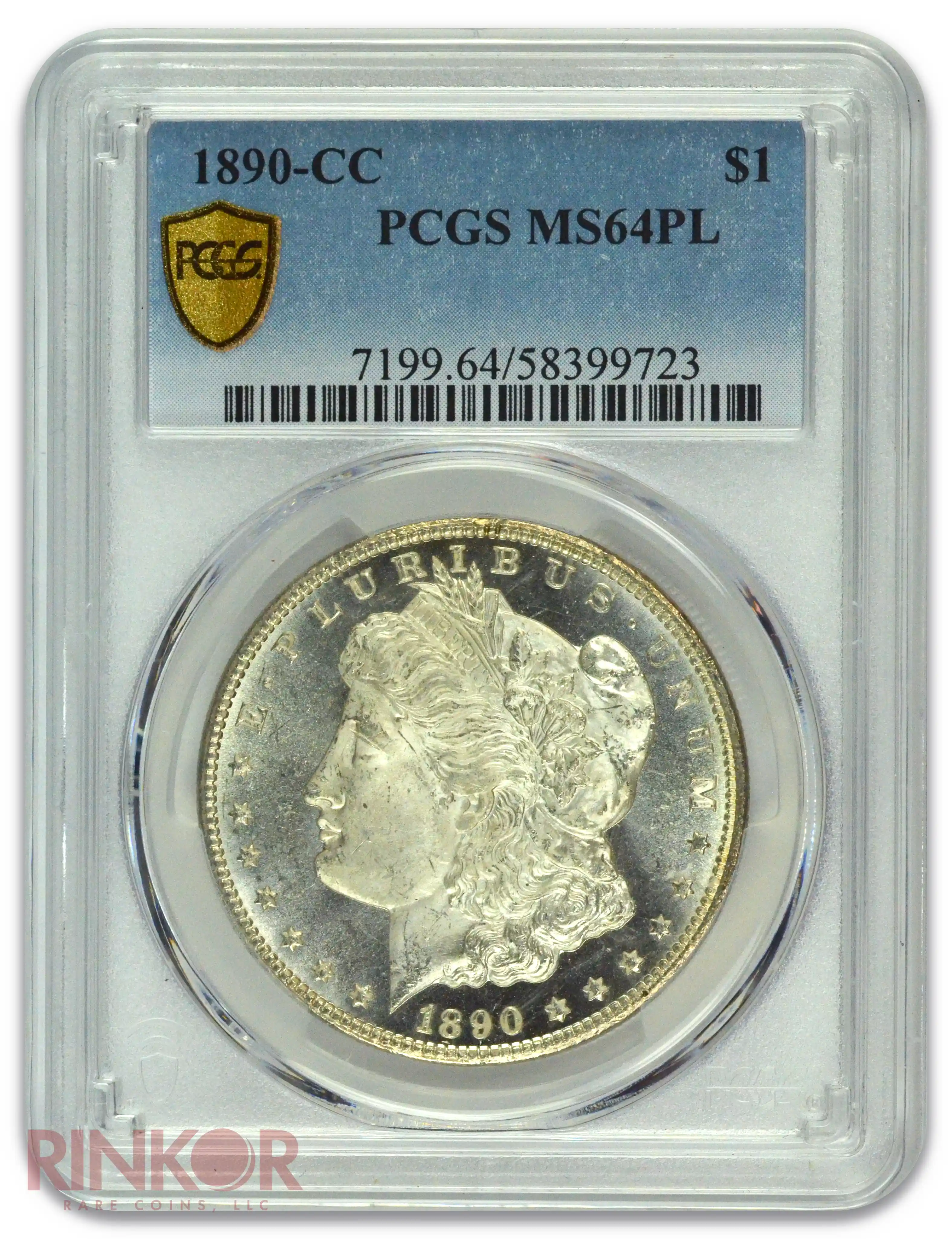 1890-CC $1 Morgan Dollar PCGS MS 64 PL