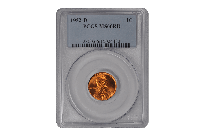 1952-D Lincoln Wheat PCGS  MS RD 66