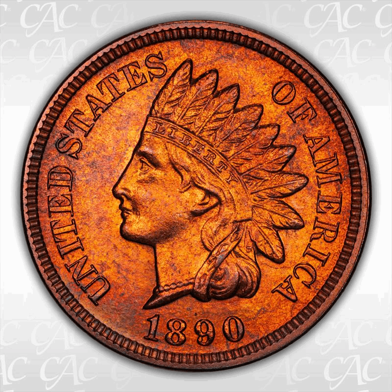 1890 1c CACG PR 66 RB