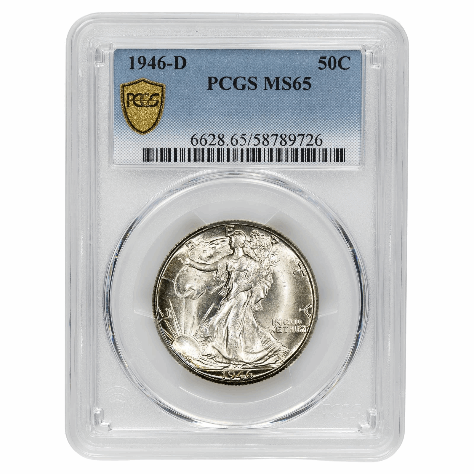 1946-D Walking Liberty Half Dollar 50C PCGS MS 65