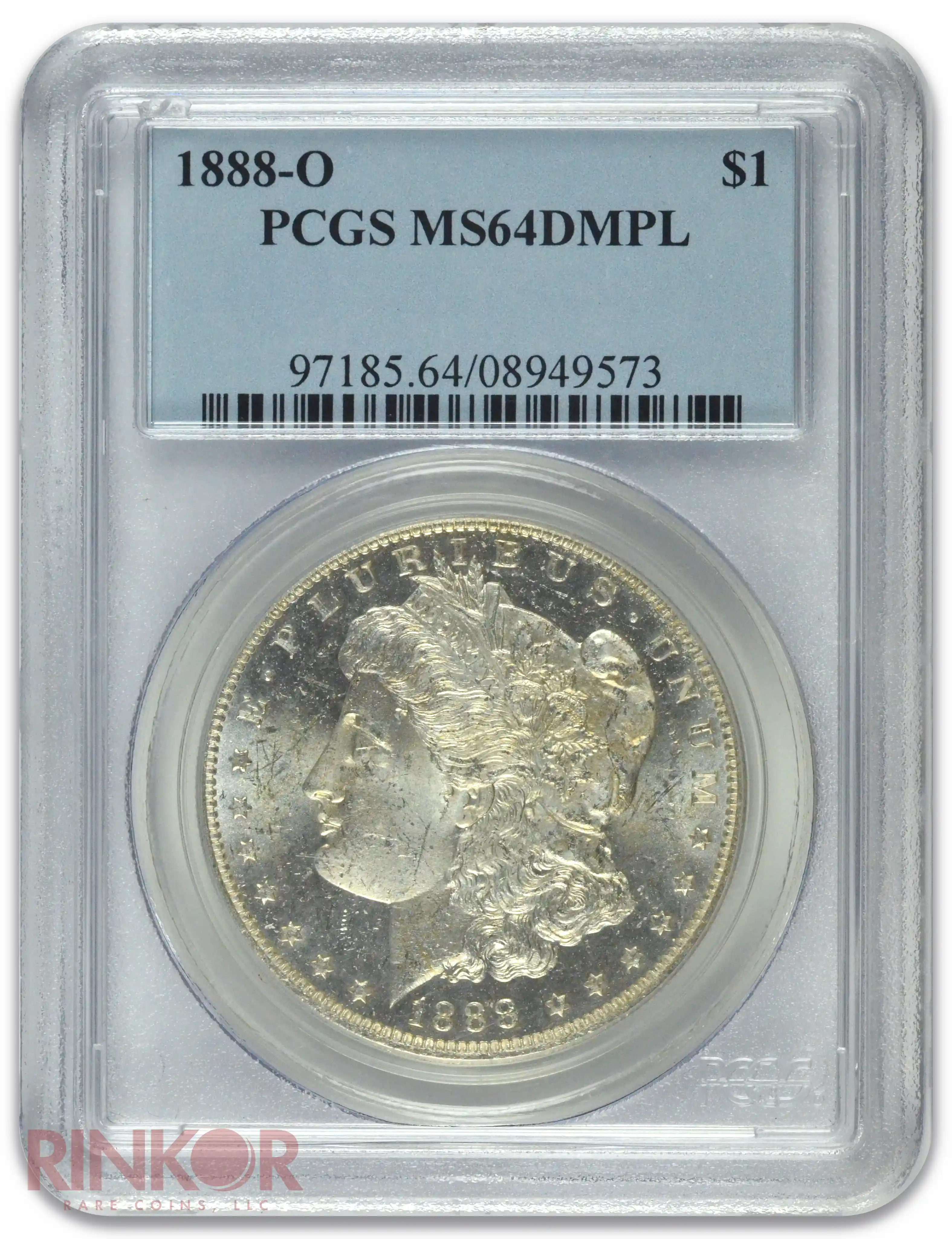 1888-O $1 Morgan Dollar PCGS MS 64 DMPL