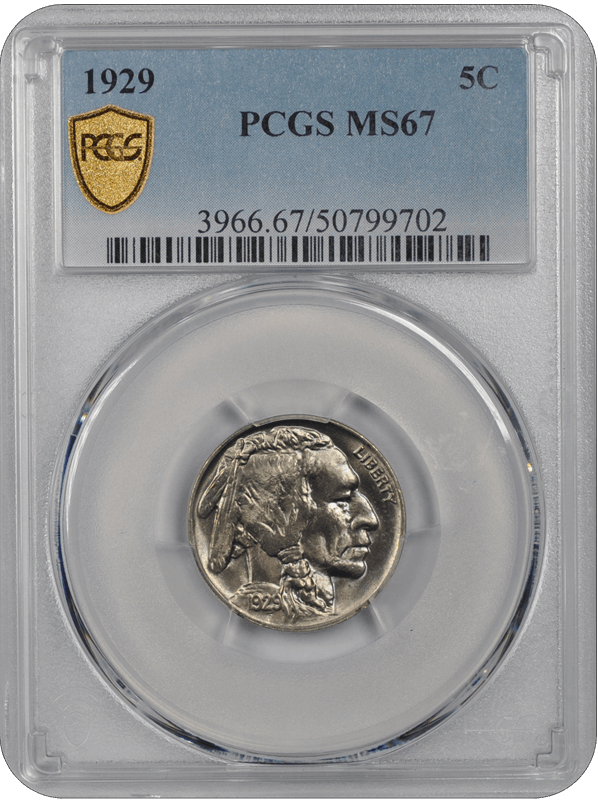 1929 Buffalo PCGS MS 67