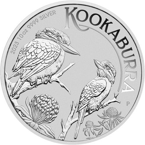2023 $10 10 oz Australian Silver Kookaburra BU 