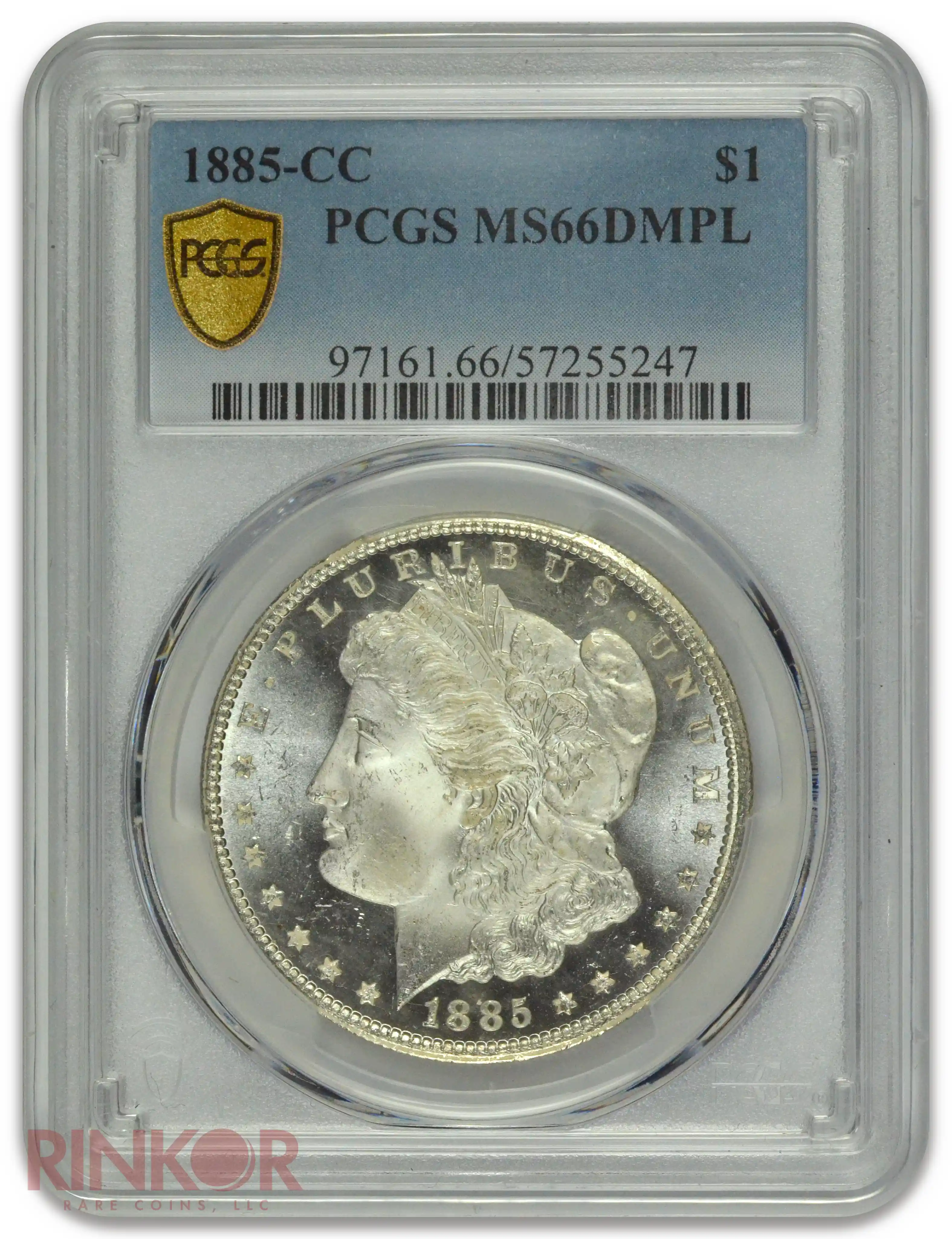 1885-CC $1 Morgan Dollar PCGS MS 66 DMPL