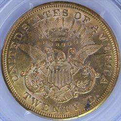 1875-CC $20 PCGS AU-55
