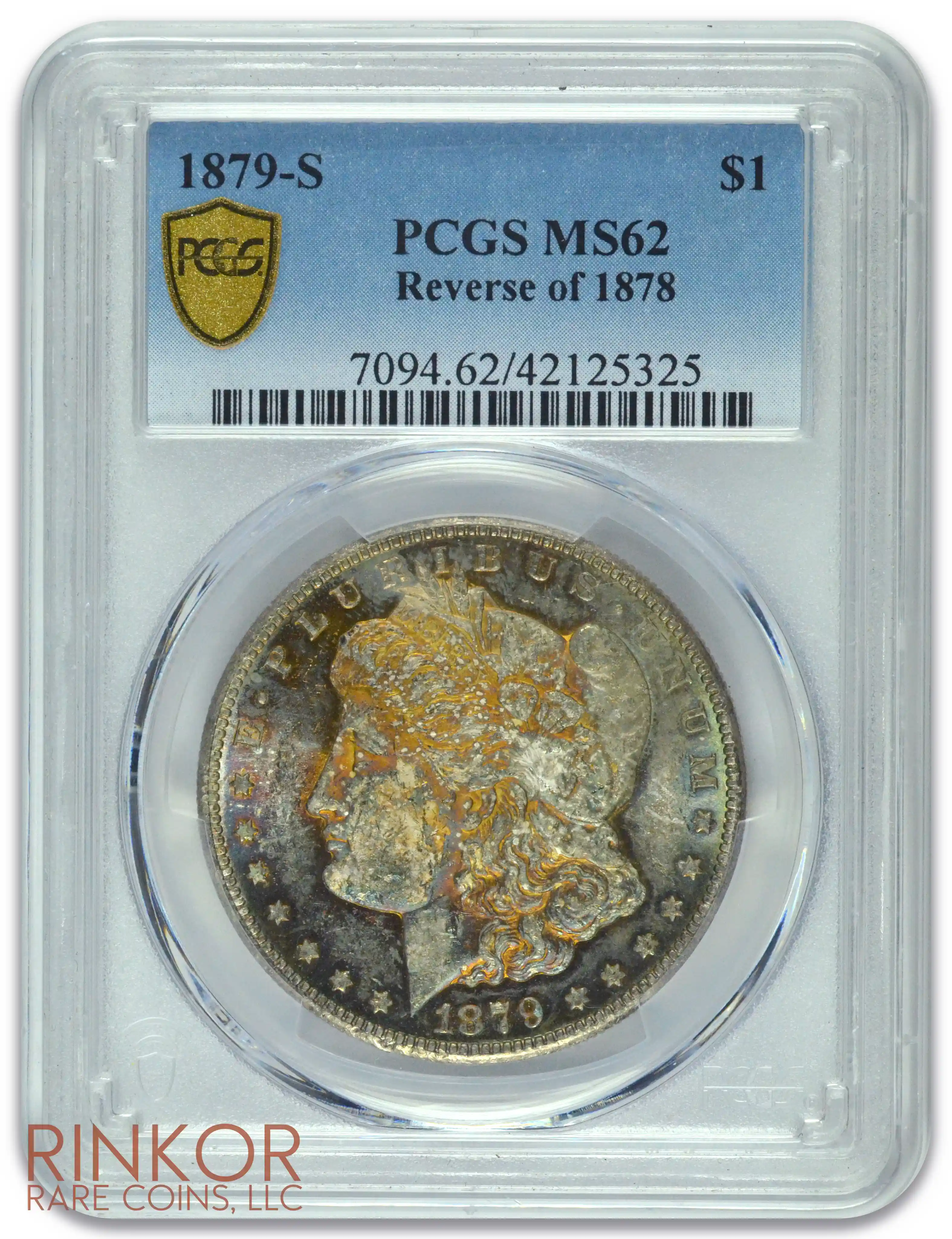 1879-S $1 Reverse of 1878 PCGS MS 62