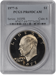 1977-S Eisenhower DCAM PCGS PR 69