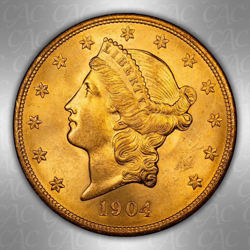 1904 $20 CACG MS 65 
