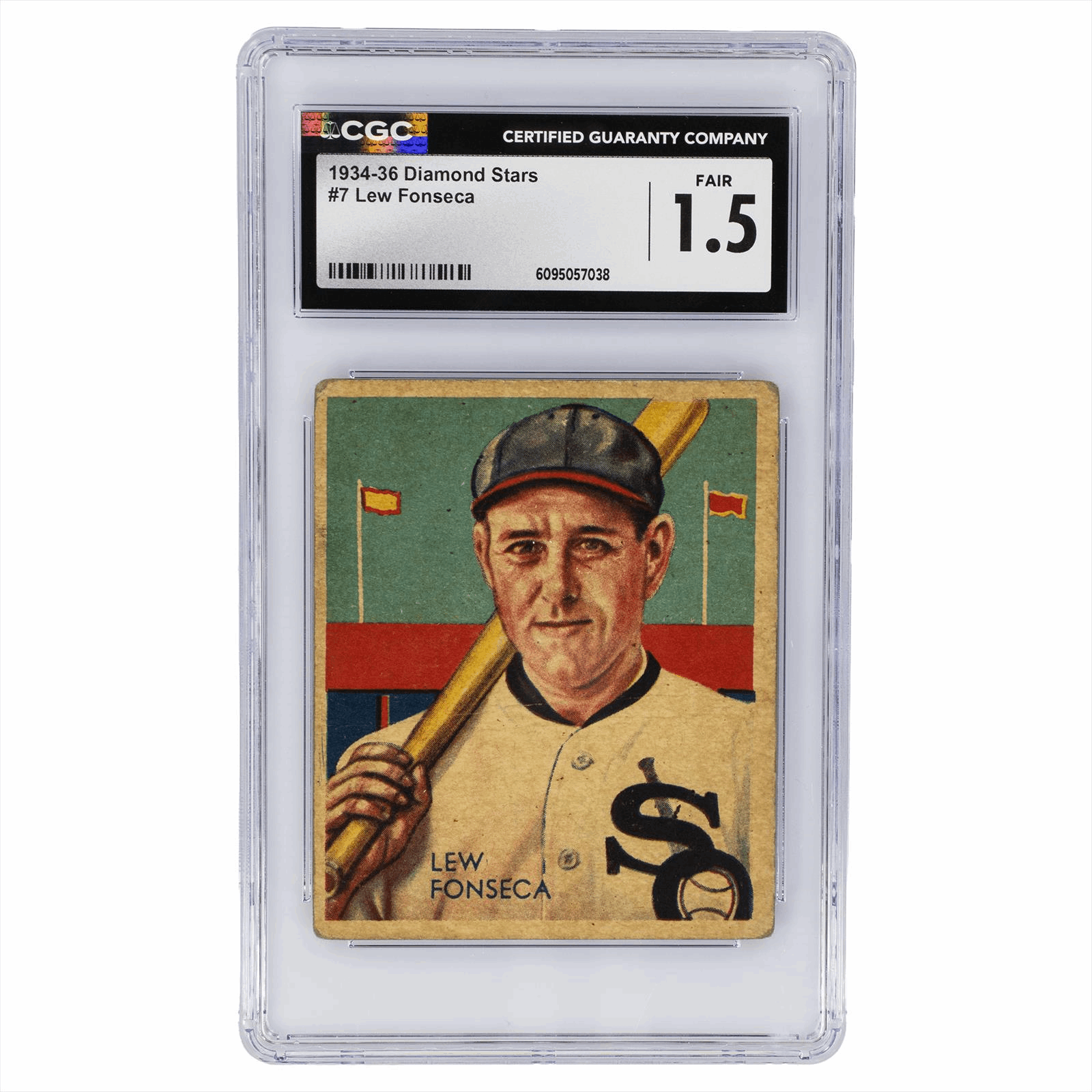 1934-36 Diamond Stars Lew Fonseca #7 CGC Fair 1.5