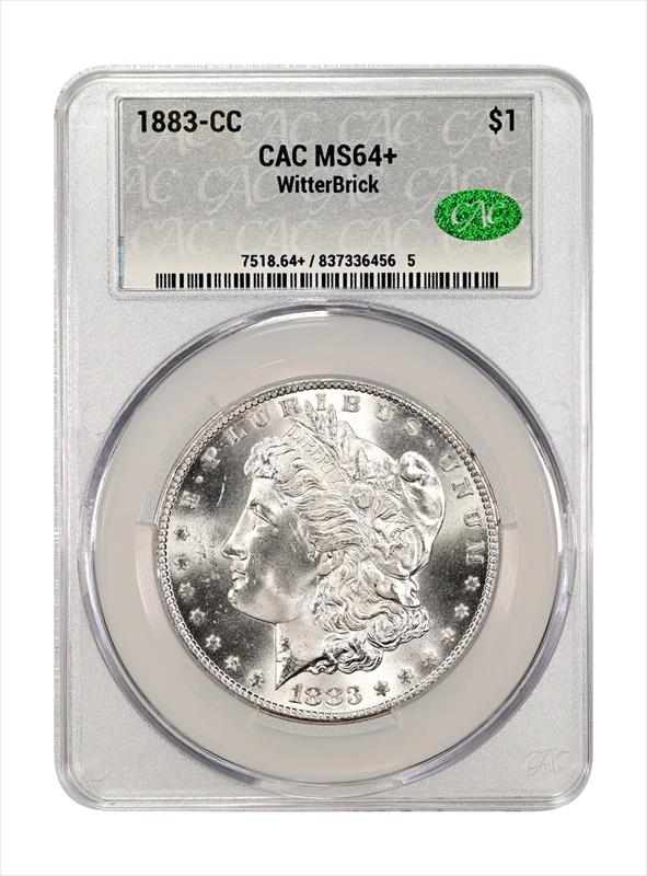 1883-CC $1 CACG MS 64+ WitterBrick