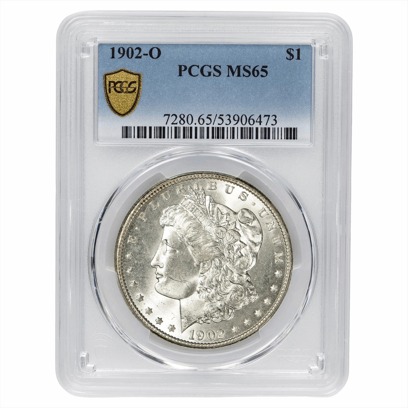 1902-O Morgan Silver Dollar $1 PCGS MS 65