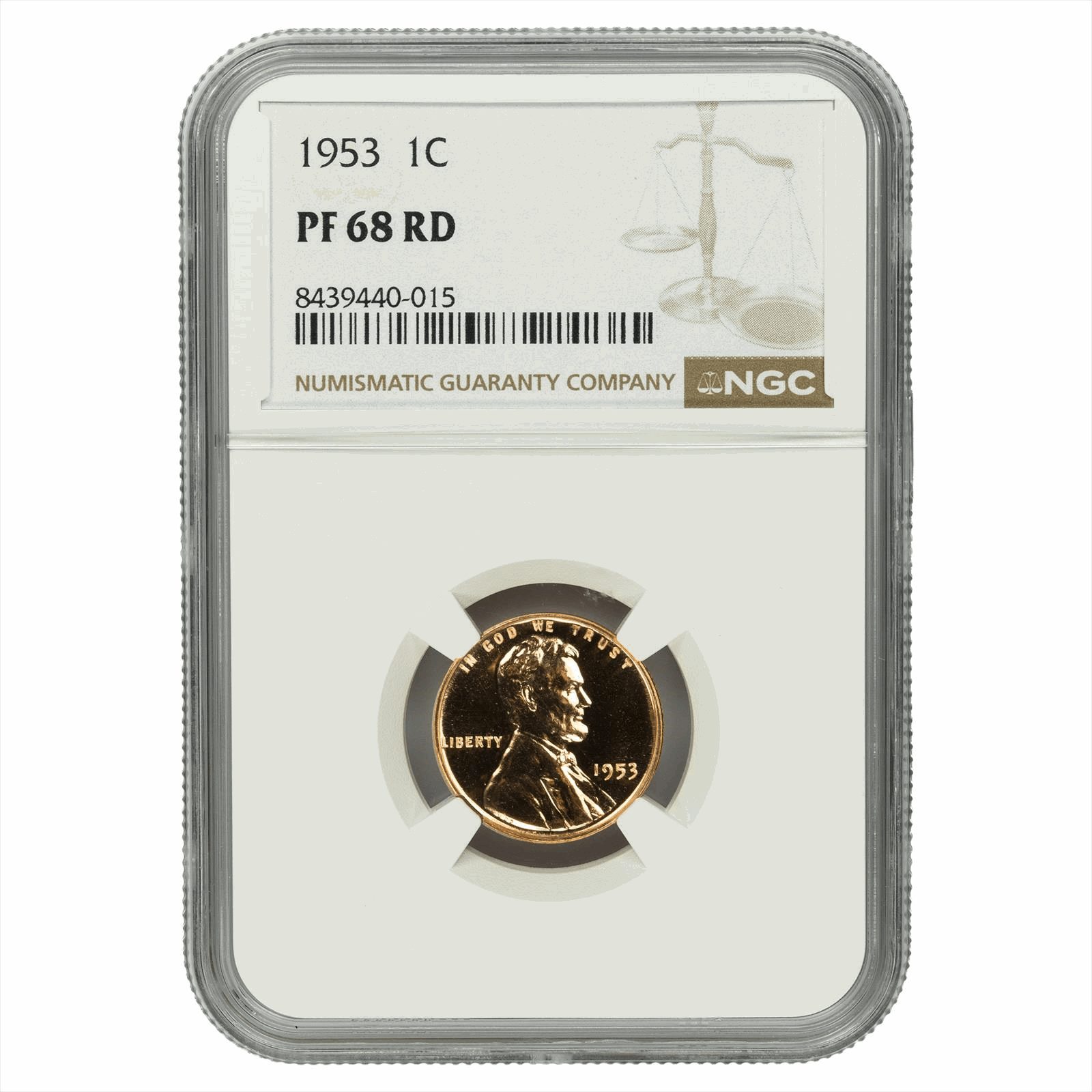 1953 Lincoln Wheat Cent 1C NGC PF 68 RD