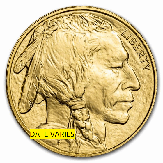 1oz Gold American Buffalo BU - Brilliant Uncirculated Coin - Random Year