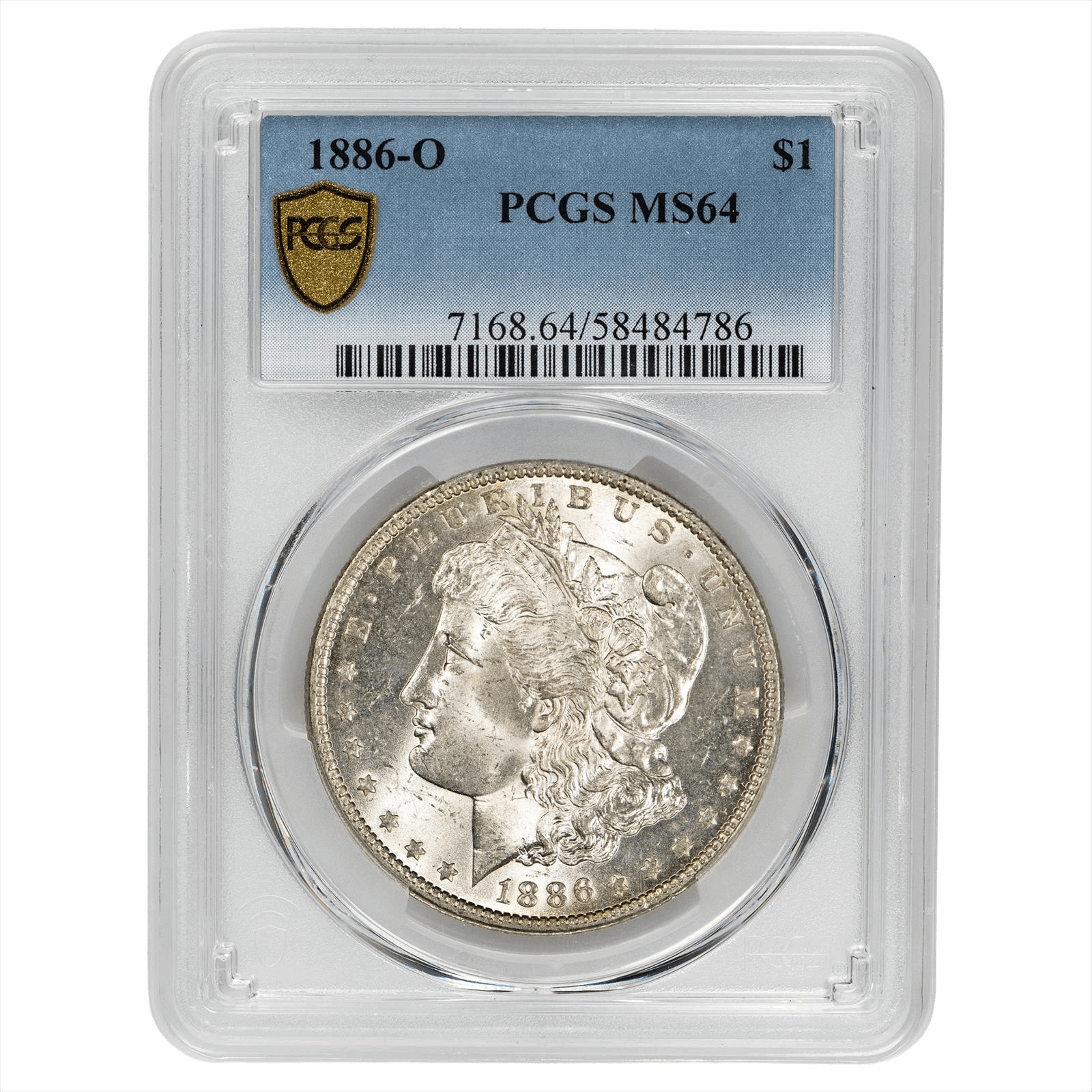 1886-O Morgan Silver Dollar $1 PCGS MS 64