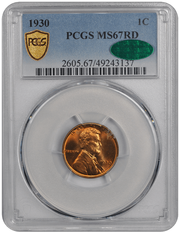 1930 Lincoln PCGS RD 67