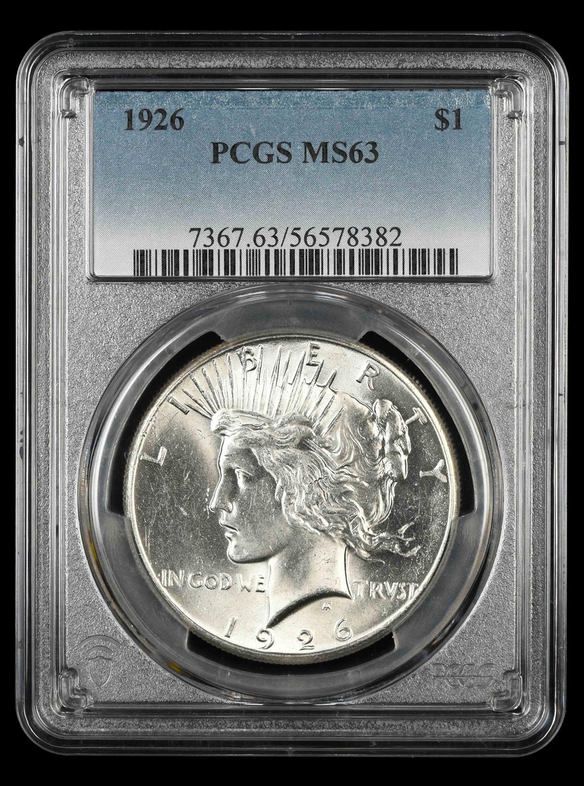 1926 $1 PCGS MS 63