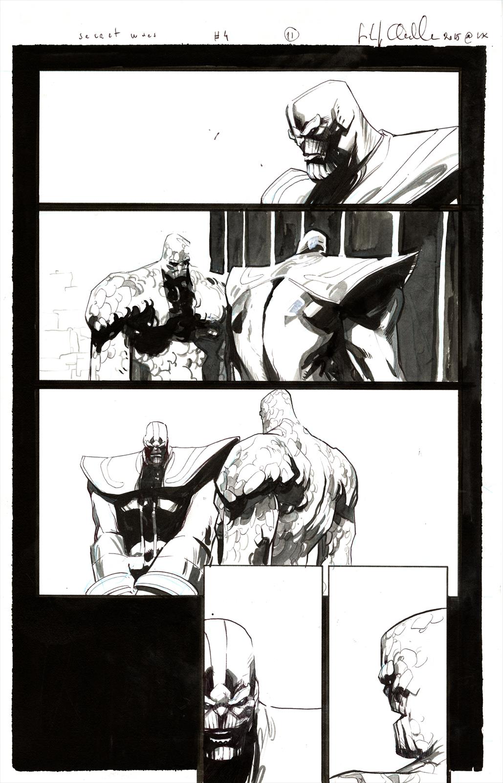 Battleworld: Siege #4, Page 9 Artist:  Filipe  Andrade (Penciller) Media Type: Pen and Ink Art Type: Interior Page 